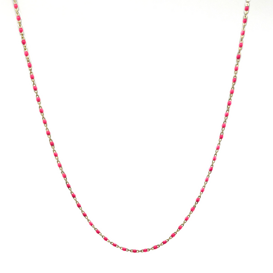 Beaded Enamel Necklace