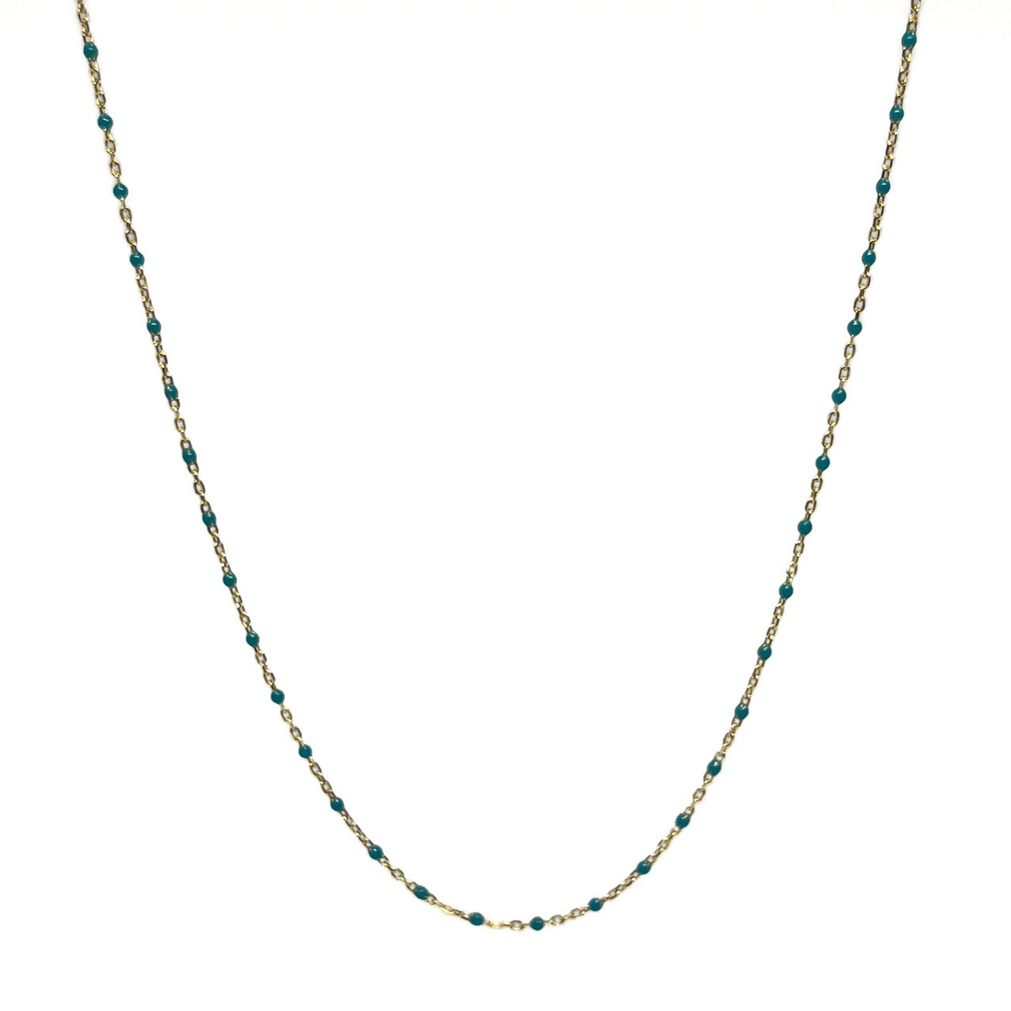 Beaded Enamel Necklace