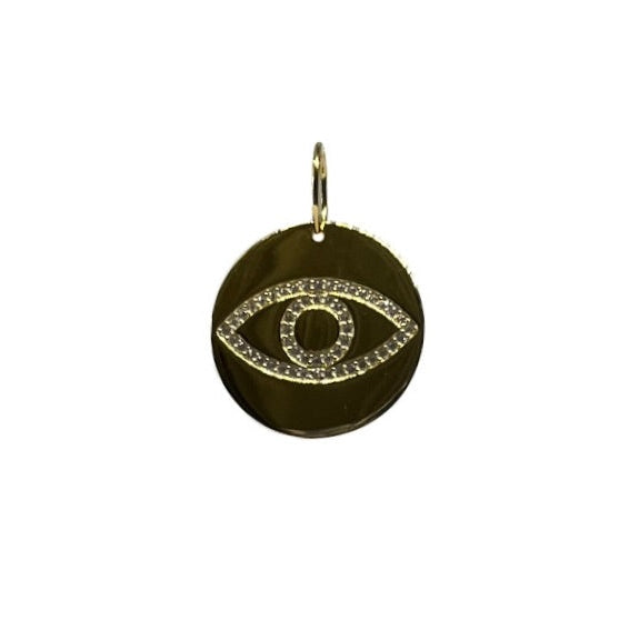 Studded Evil Eye Charm