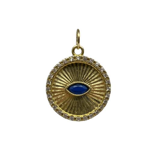 Sapphire Eye Charm