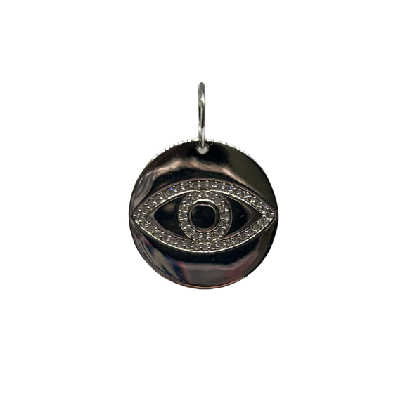 Studded Evil Eye Charm