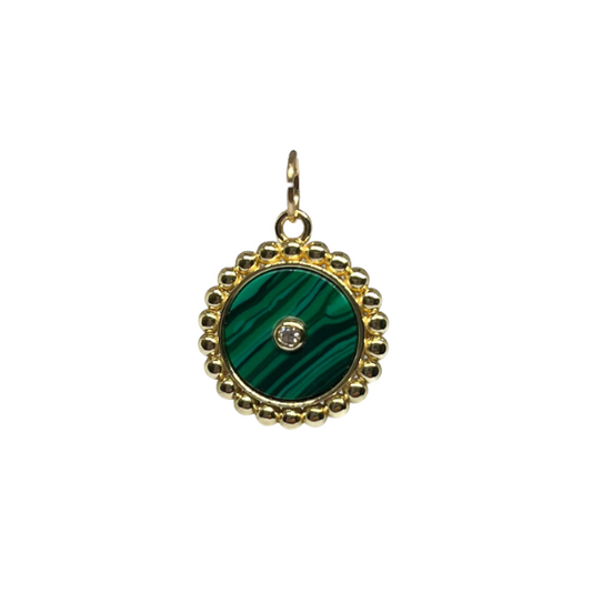 Emerald Orbit Charm